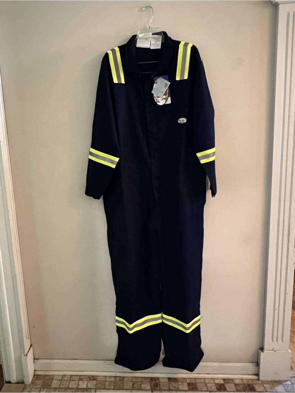 NEW RASCO Flame Fire Resistant Men 48R Coveralls Reflective Stripes work gear